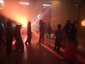 Diskostimmung während der Fasnetsfeier