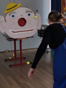 Schokokuss-Schleuder im Einsatz